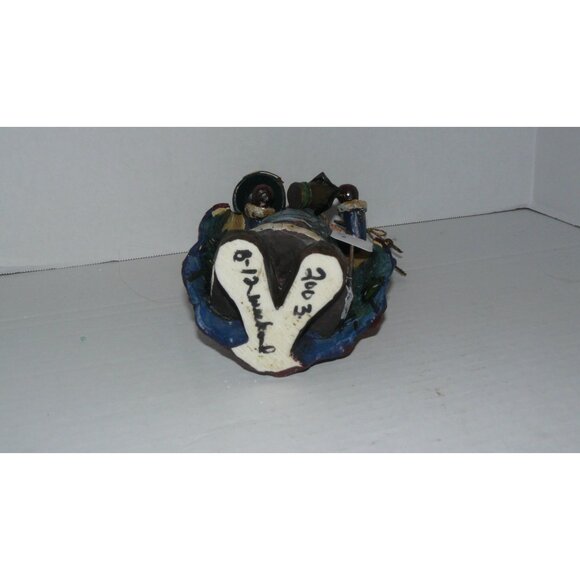 Hand-Painted Jim Shore Style Santa Claus Figurine 2003 Christmas 9.5" Vintage - Picture 3 of 3